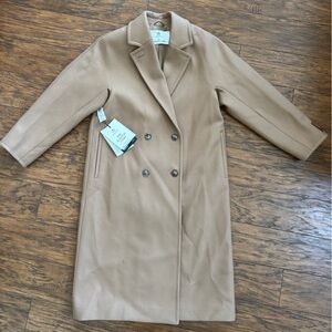 NWT: Aritzia Babaton Slouch Coat - Virgin Wool Cashmere